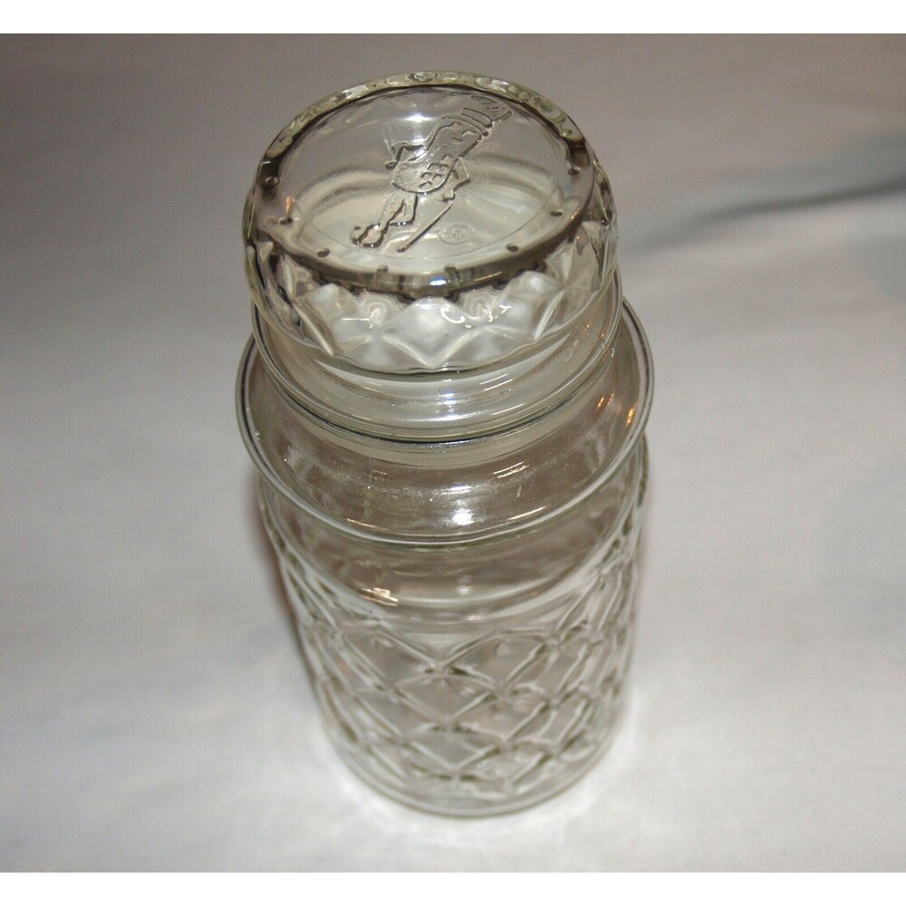 Vintage 1984 Planters Peanut Glass Jar freshness seal